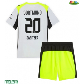 Borussia Dortmund Marcel Sabitzer #20 Bortaställ Barn 2025-26 Kortärmad (+ Korta byxor)